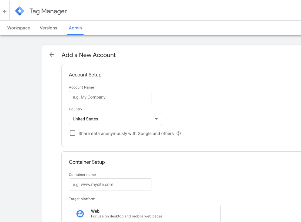 Google-Tag-Manager-Create-Account